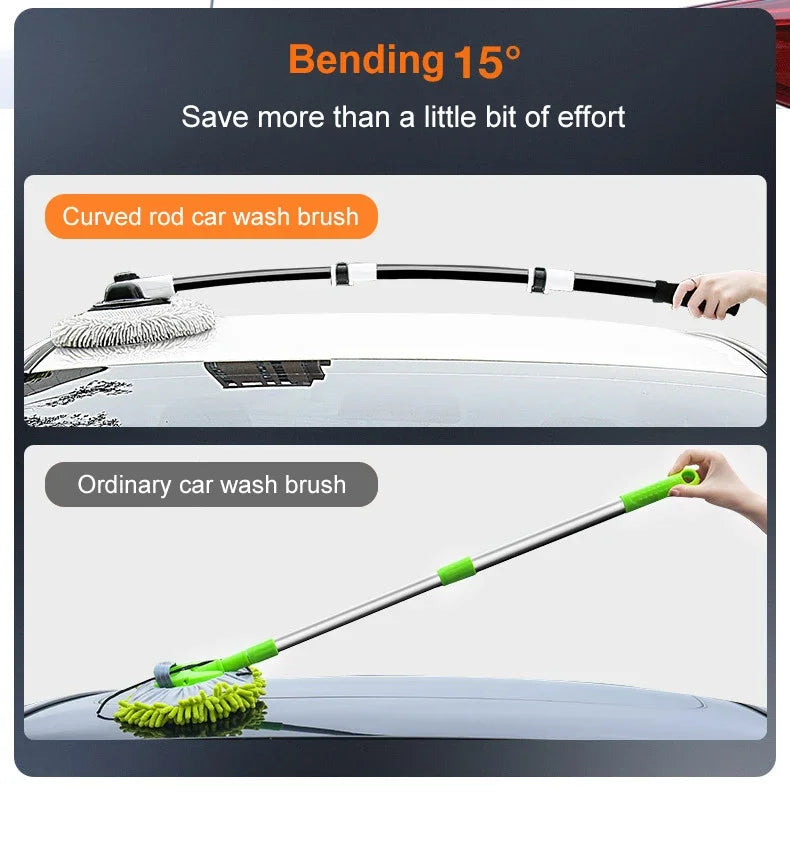 Telescopic Car Wash Mop – Reach Every Inch, Scratch-Free!