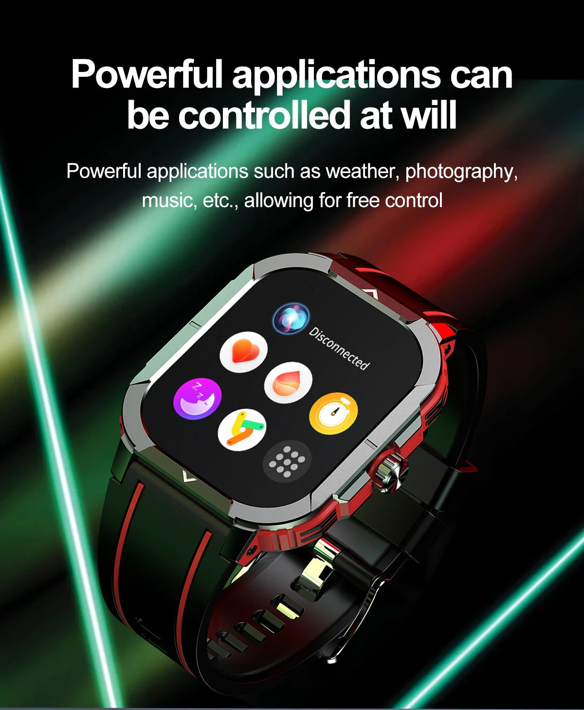 2.06" AMOLED Smart Watch Wireless Charging