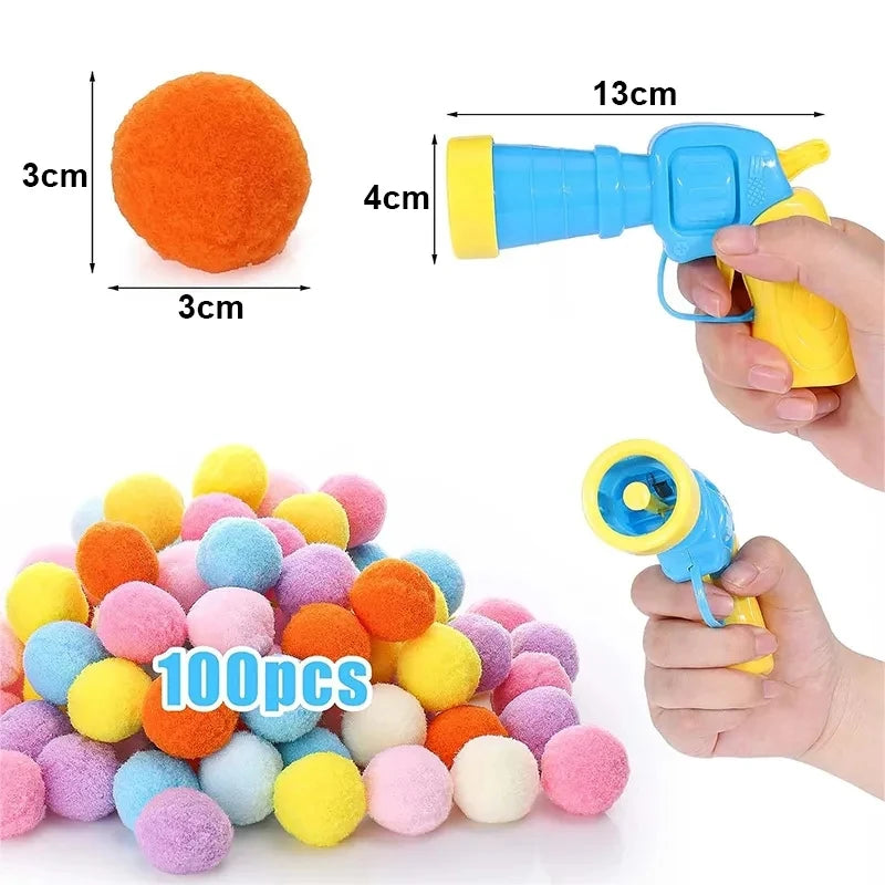 Interactive Cat Toy Mini Shooting Plush Ball