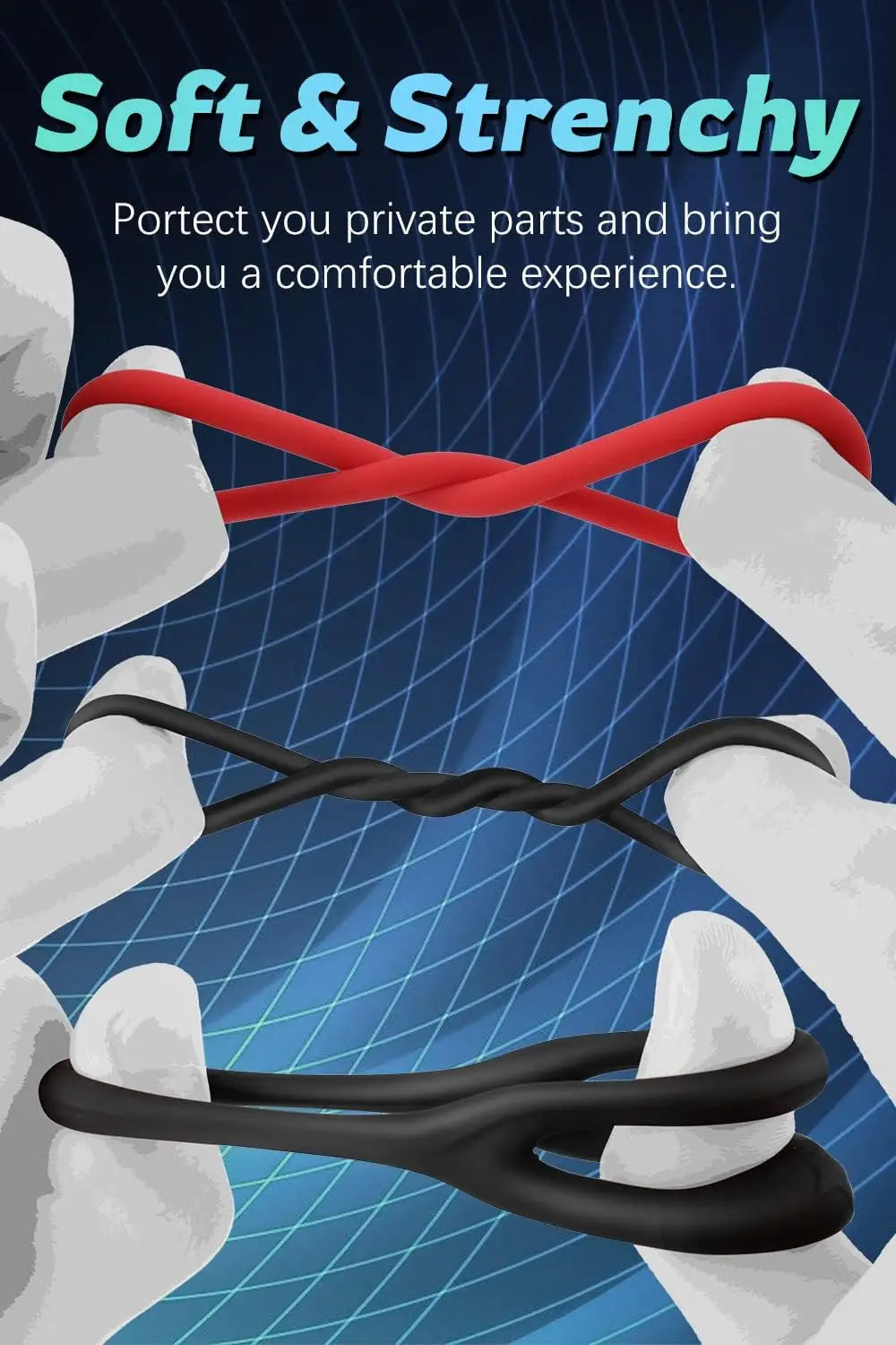 Ultra-Soft Silicone Cock Rings for Stronger Erections