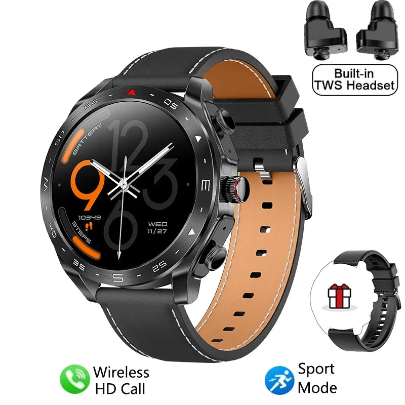 Smartwatch with Built-in TWS Earbuds