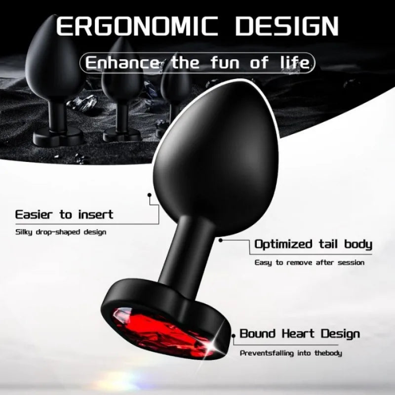Silicone Anal Butt Plug for Women Pleasure