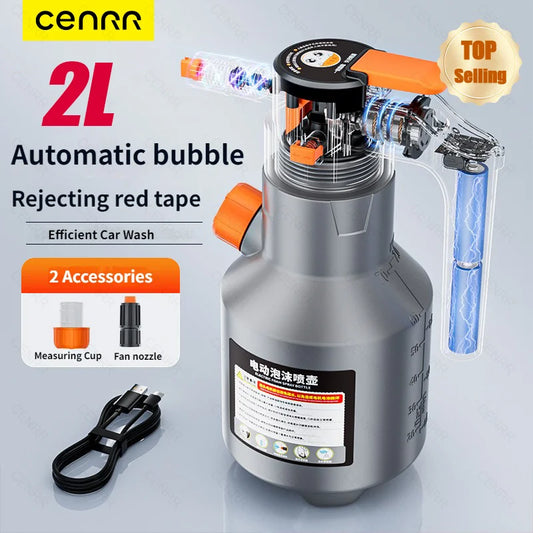 CENRR Electric Foam Sprayer – Power Foam at the Push of a Button!
