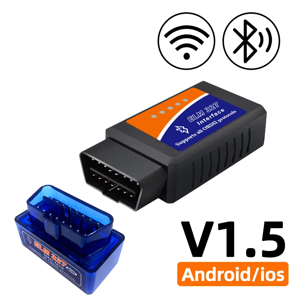OBD2 Scanner ELM327 V1.5 WiFi Bluetooth