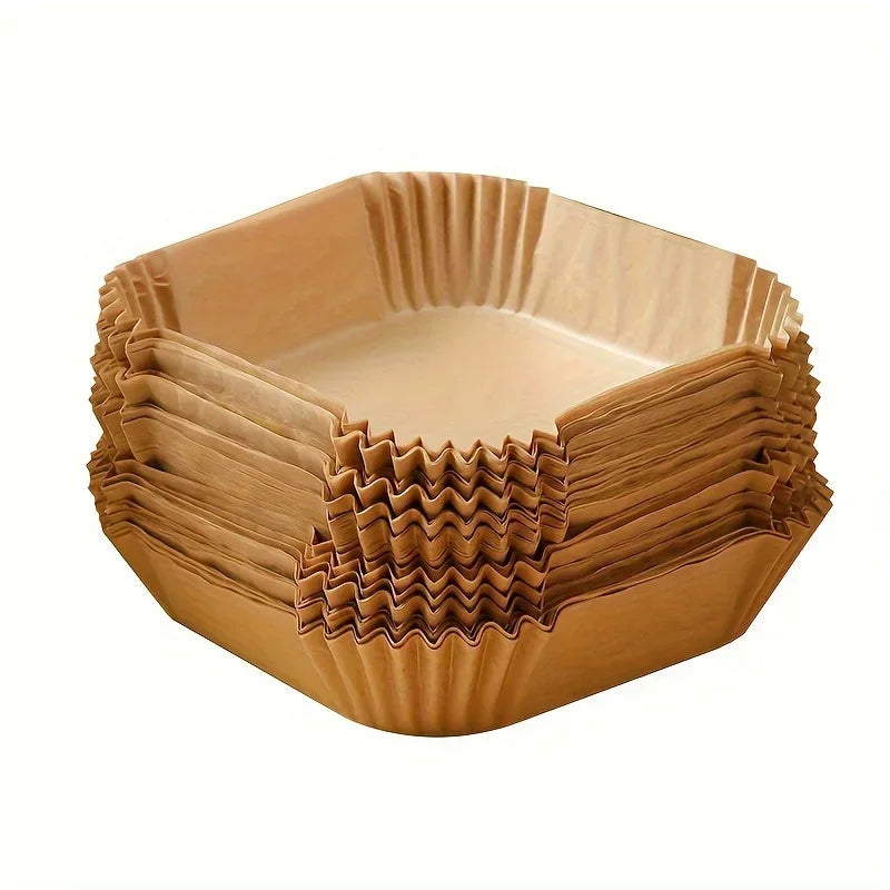 50pcs Non-Stick Air Fryer Paper Liners - Clickilix