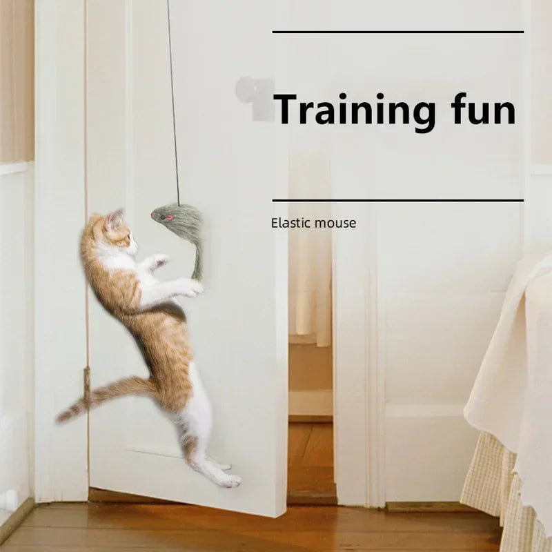 Interactive Hanging Mouse Toy – Endless Fun for Curious Cats!