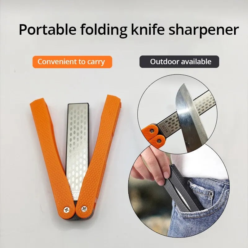 Double-Sided Diamond Knife Sharpener – Precision in Your Pocket