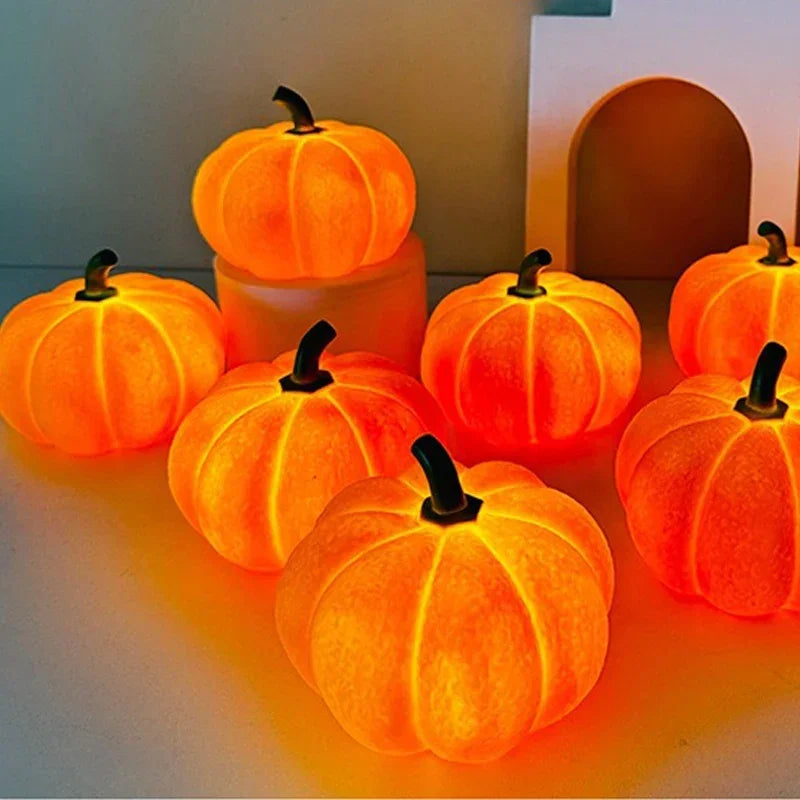 Halloween Pumpkin LED Night Light Lantern