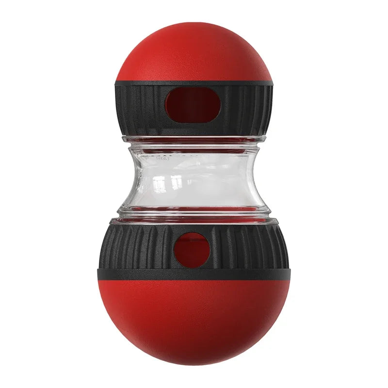 Interactive Dog Toy – Rolling Ball with Leaky Food Track for Mental Stimulation!