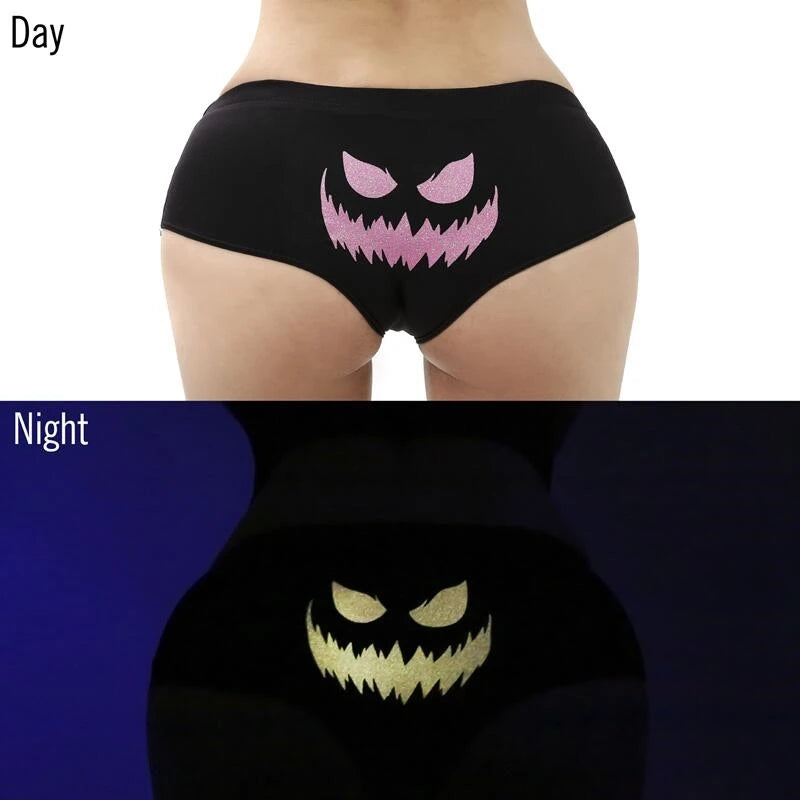 Sexy Fluorescent Skeleton Women’s Boxer Briefs