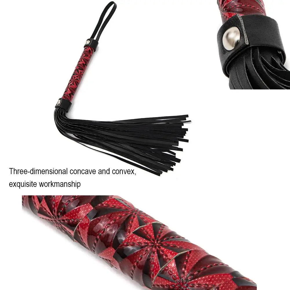 PU Leather Horse Riding Crop with Tassels