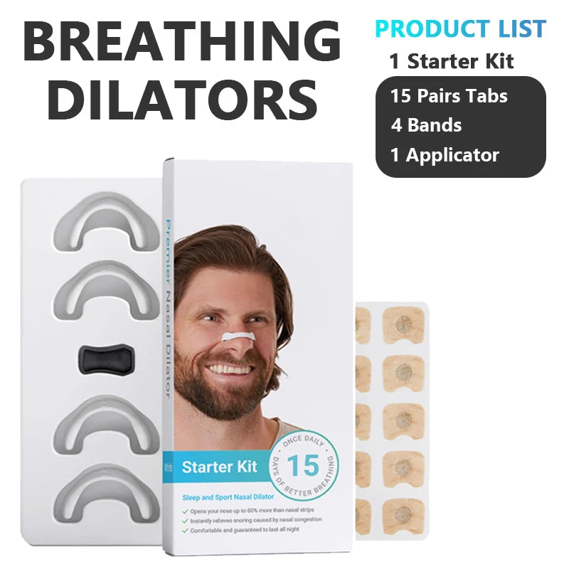 Anti-Snoring Sleep Mouth Tape & Nasal Dilators - Clickilix