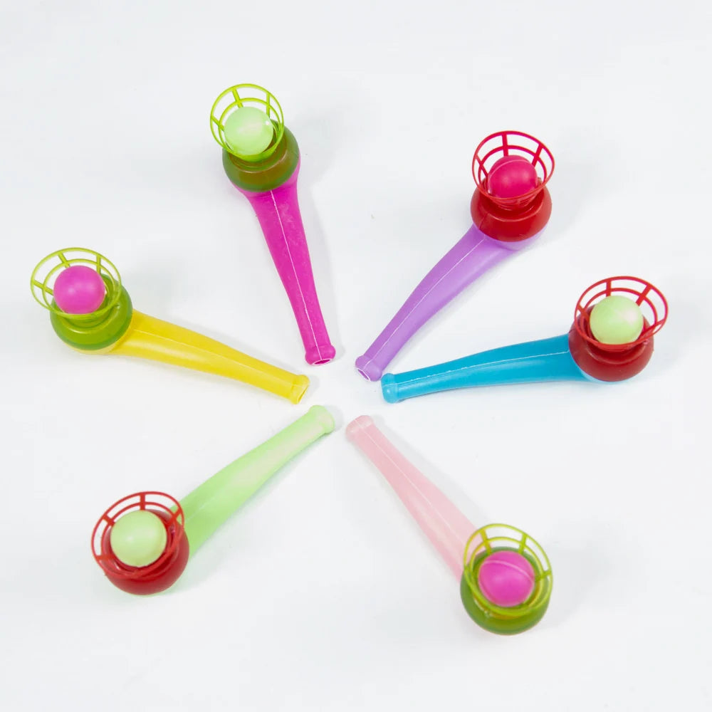 3pcs Plastic Pipe Blowing Ball Kids Toys Set