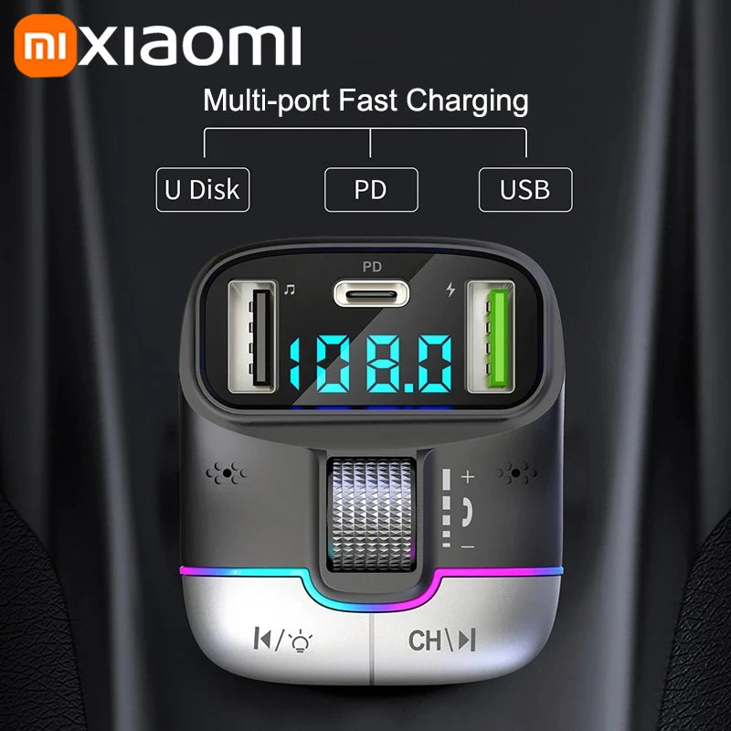 Xiaomi Bluetooth 5.4 FM Transmitter Car Adapter