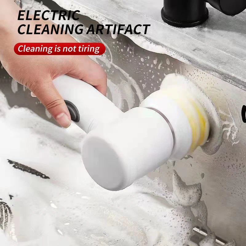 Electric Handheld Dishwashing Brush – Multifunctional Kitchen Cleaner