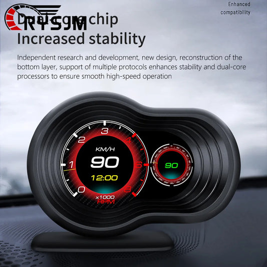 OBD2 HUD Digital Speedometer Display F9