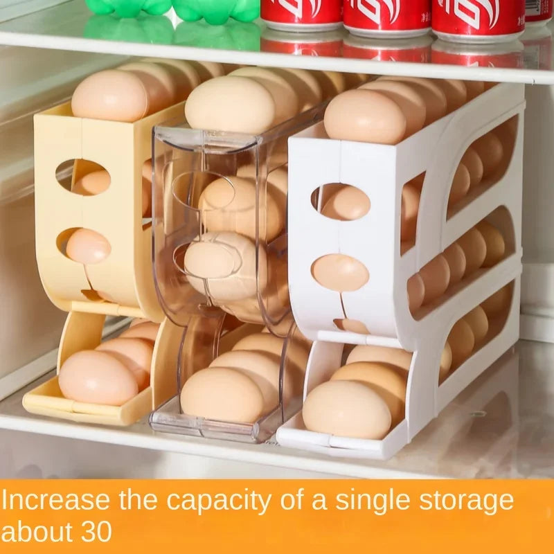Large Capacity Automatic Egg Roller Refrigerator Storage Box