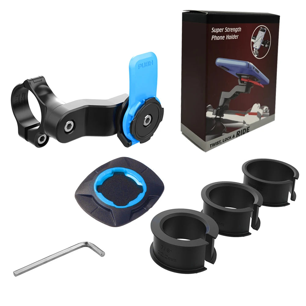 Shock-Absorbing Motorcycle Phone Mount Holder