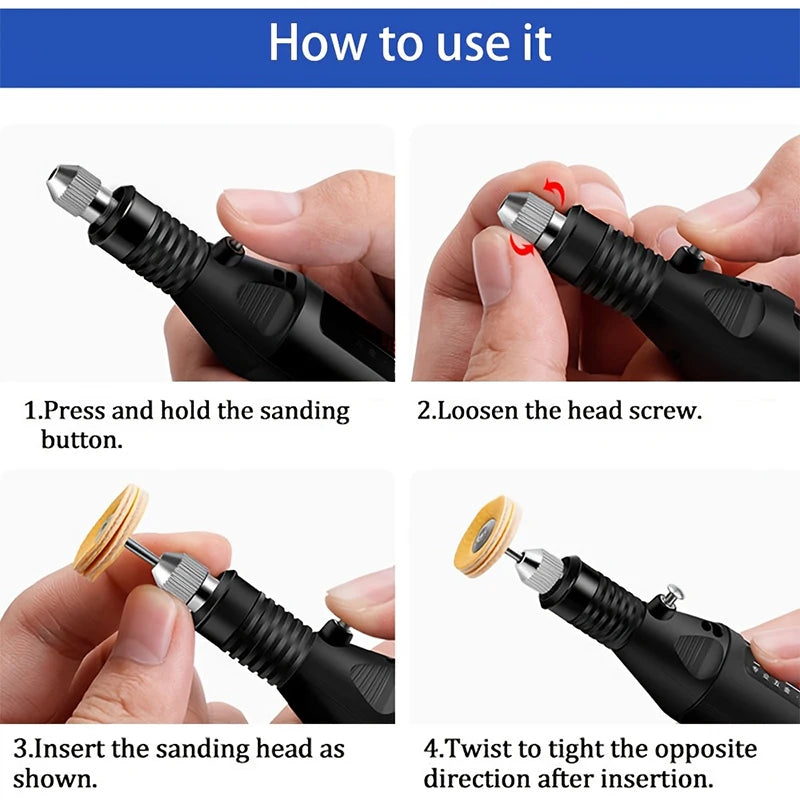 Mini Electric Engraving Pen – Precision Rotary Tool Kit