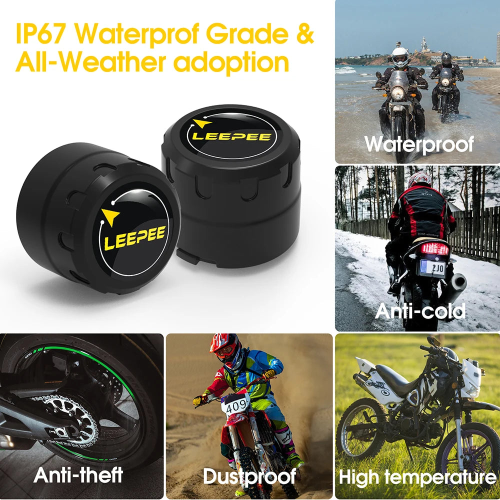 Motorcycle Bluetooth TPMS Tire Pressure Monitor