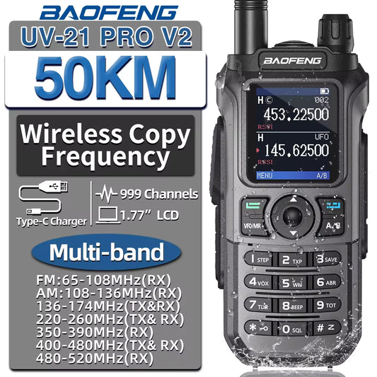 Baofeng UV-21 Pro V2 Waterproof Long-Range Radio
