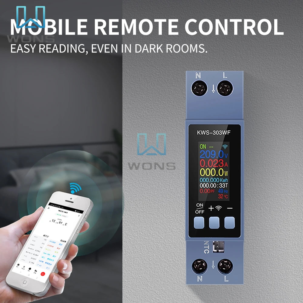 Tuya WiFi Smart Switch with Energy Meter