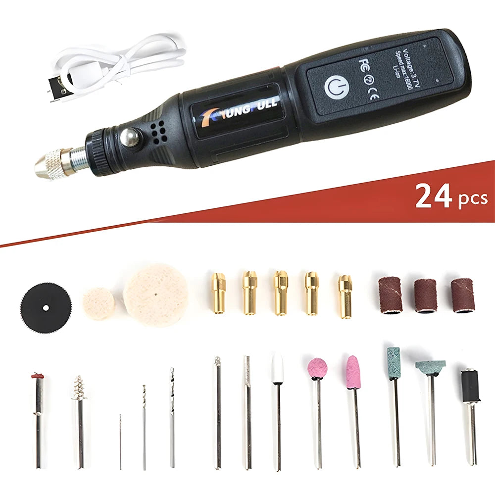 Wireless Mini Electric Drill for Precision Work