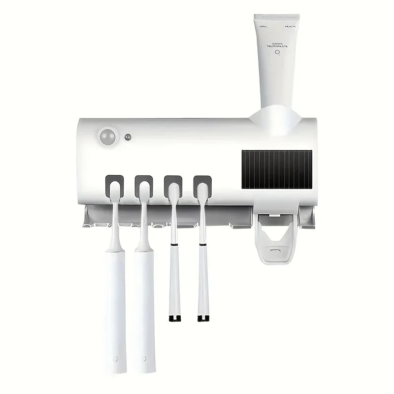 Smart Toothbrush Holder with Auto Dispenser