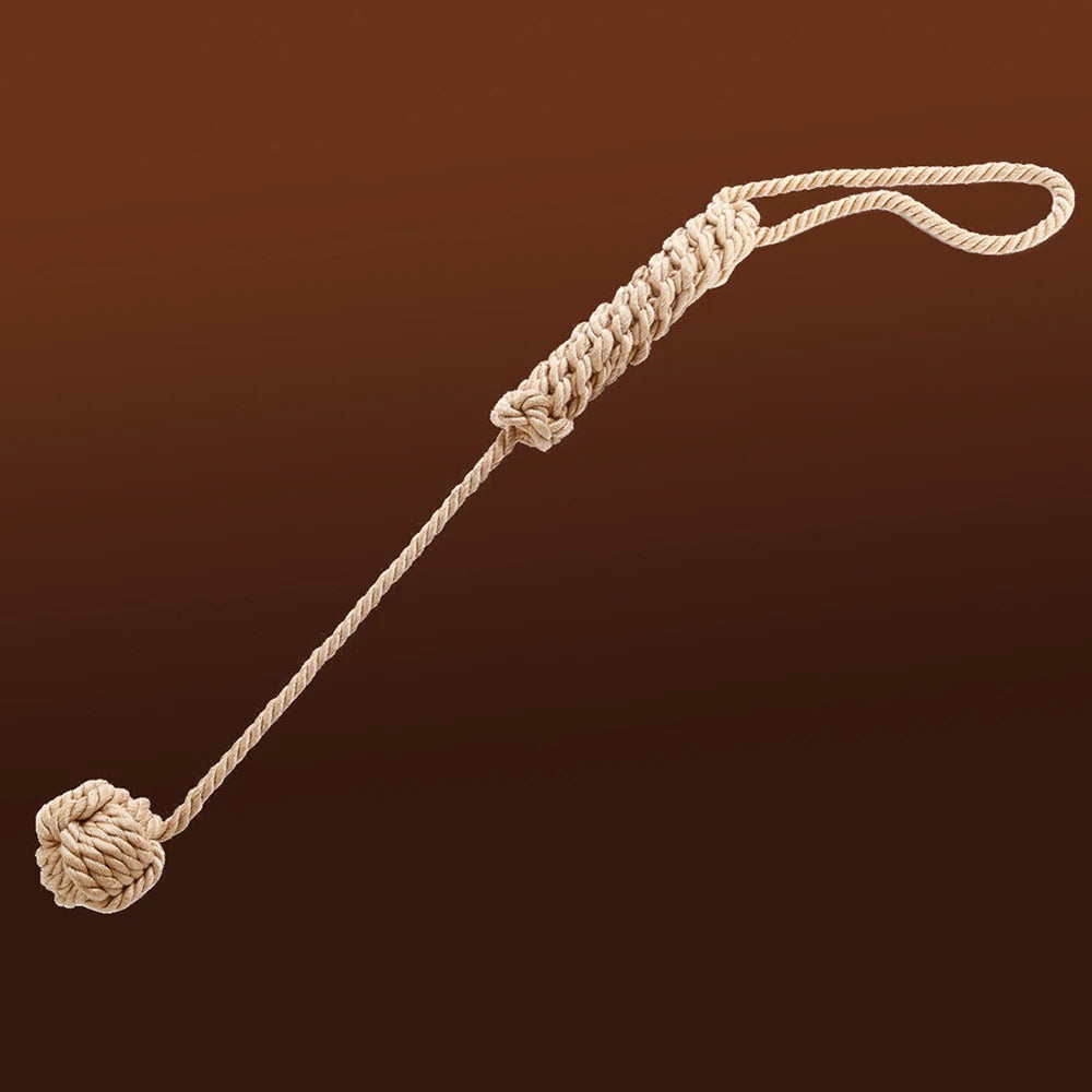 43.5CM Hemp Rope Bull Whip Horse Crop