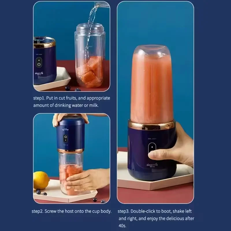 Portable Electric USB Juicer – Blend Anywhere, Anytime!