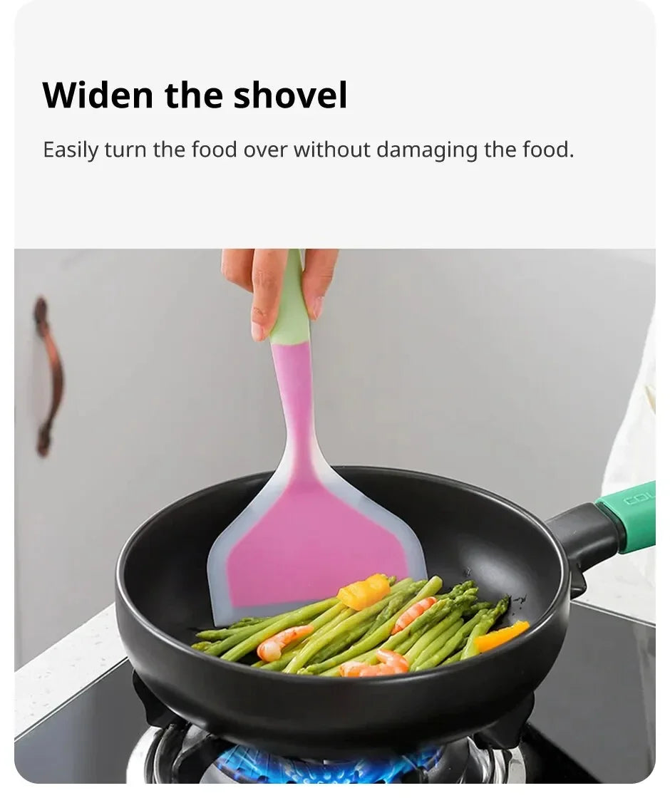 Silicone Cooking Spatula Kitchen Utensil Scraper Tool