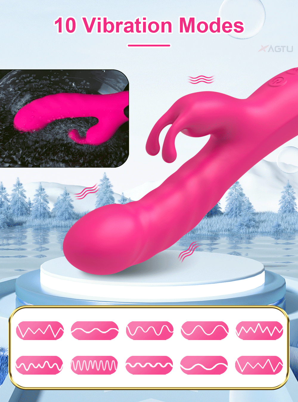 Realistic Rabbit Vibrator with 10 Modes