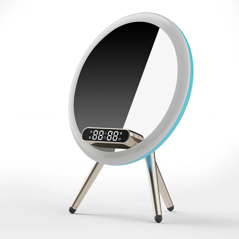 Smart Bluetooth Makeup Mirror with Wireless Charger