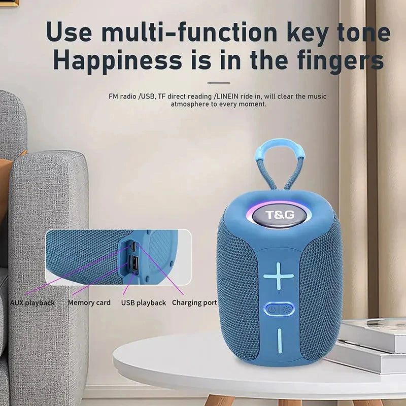 Portable Bluetooth Speaker with FM & Bass Boost - Clickilix