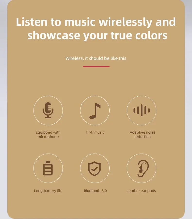 Stereo P47 Headset 5.0 Bluetooth Headset Folding Wireless