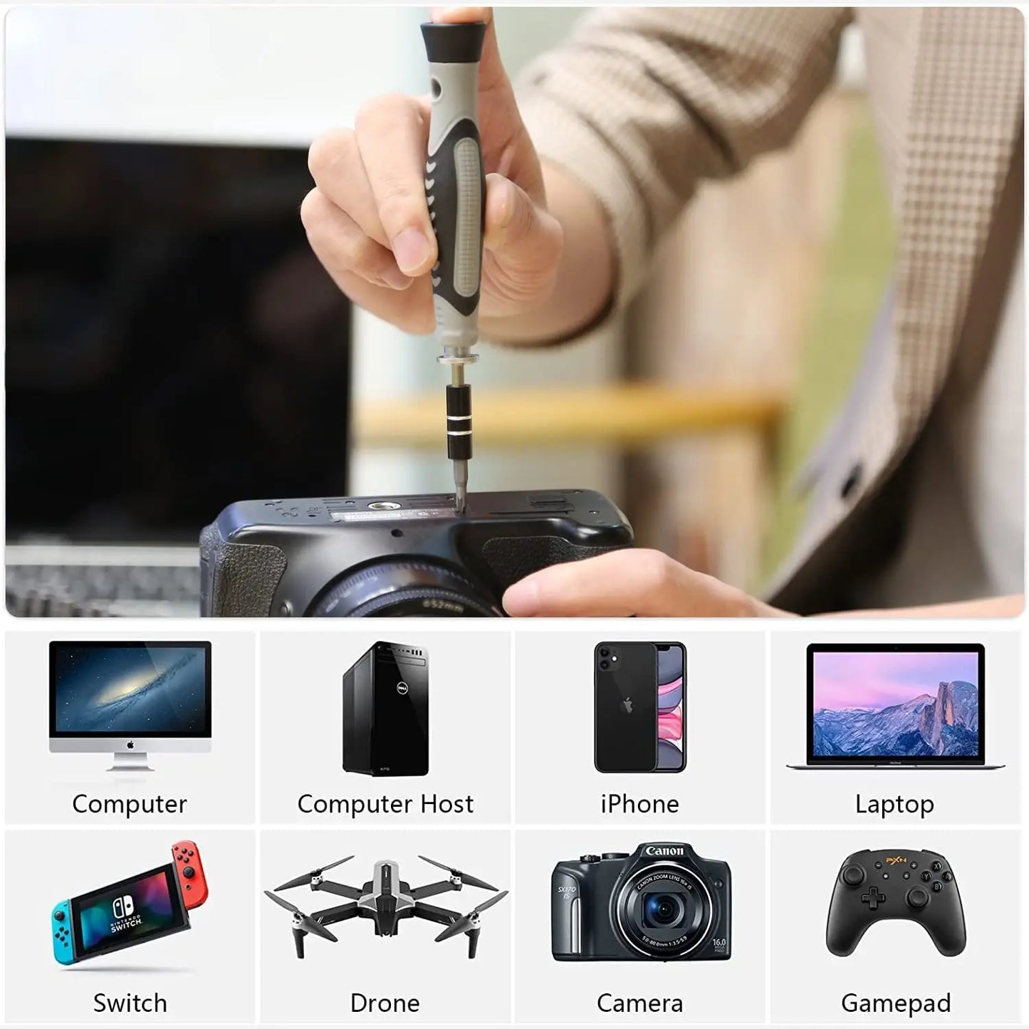 WOZOBUY Magnetic Screwdriver Set – One Kit, Every Fix!