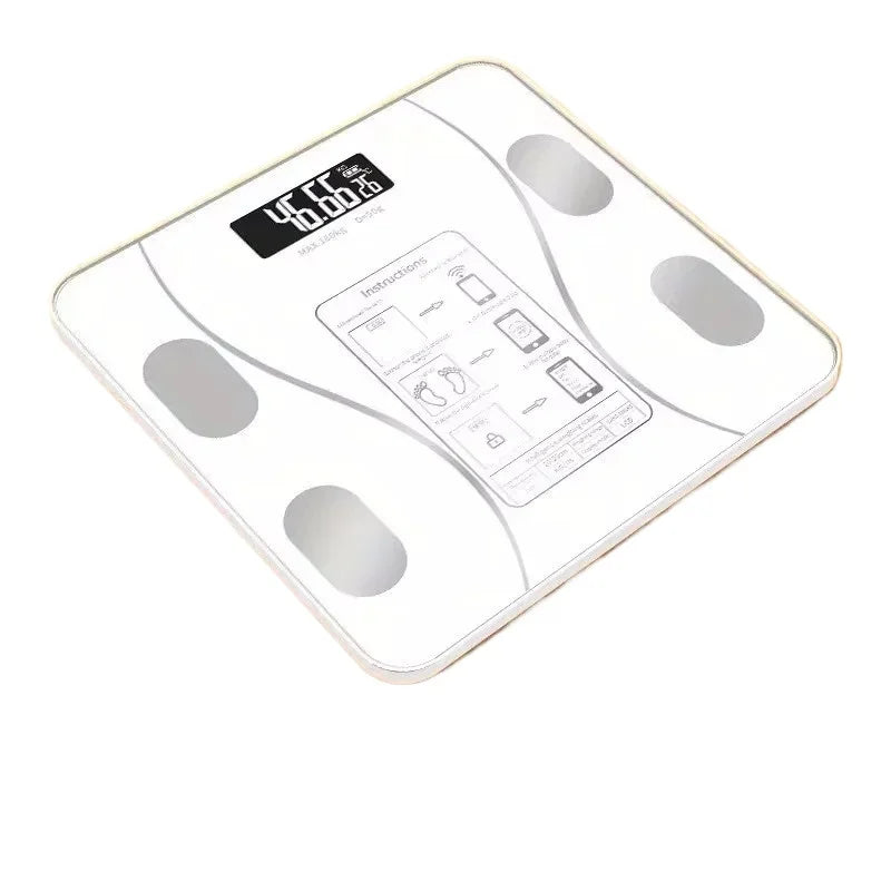 Smart Bathroom Scale with LED Display Glass