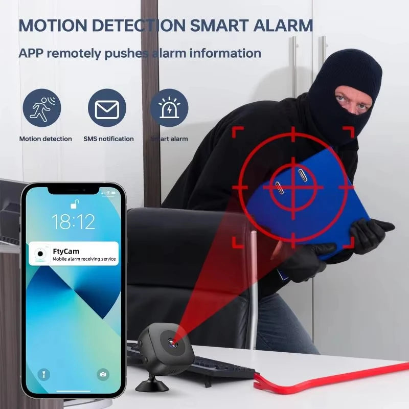 4K Mini WiFi Security Camera – Night Vision