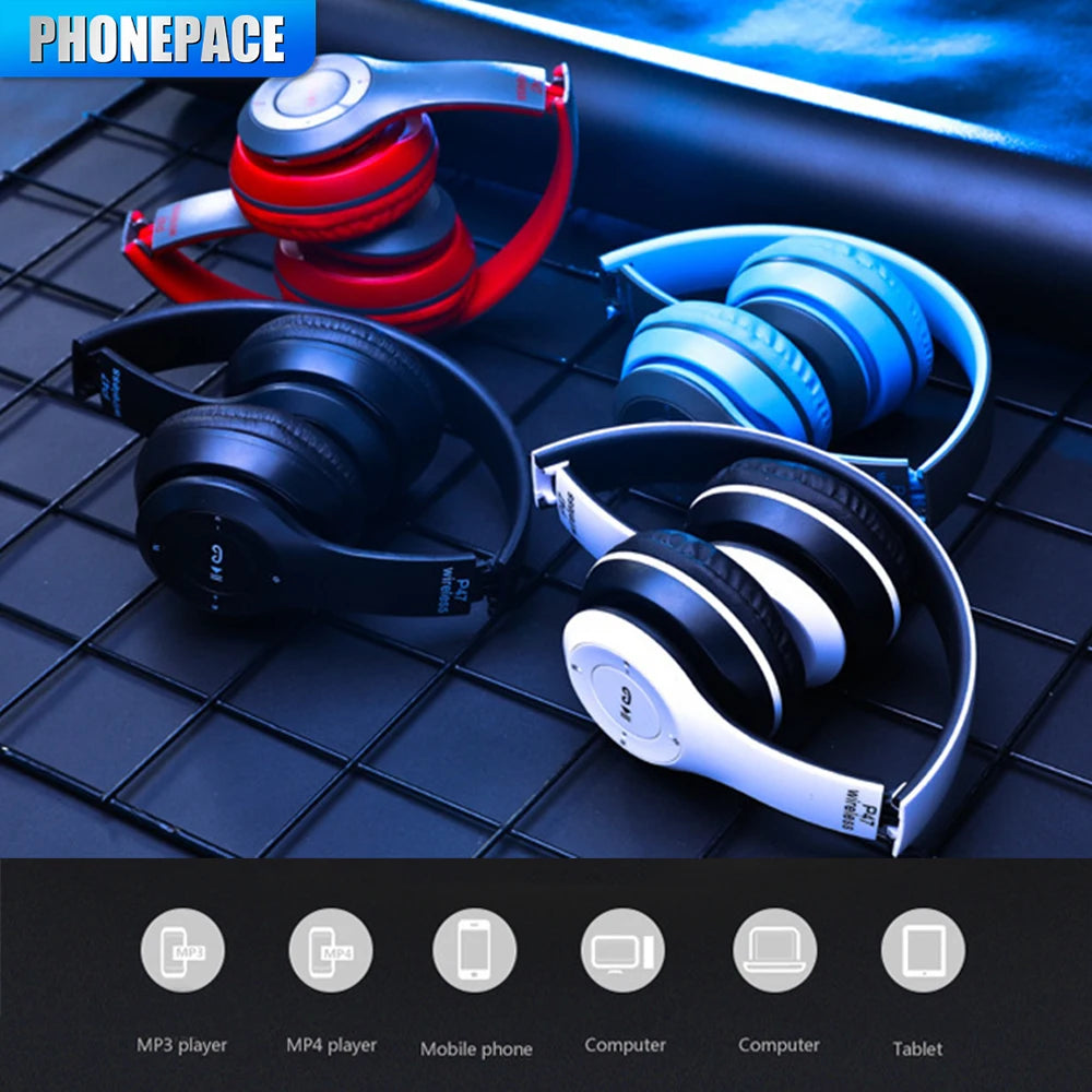 P47 Bluetooth 5.0 Wireless Folding Headset