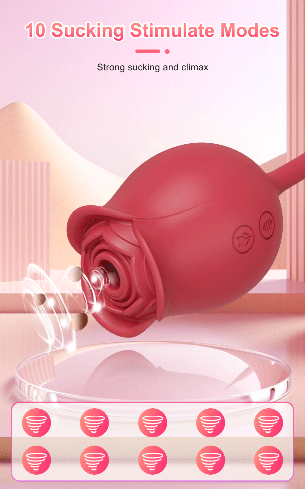 Rose-Sucking Vibrator G Spot Stimulator