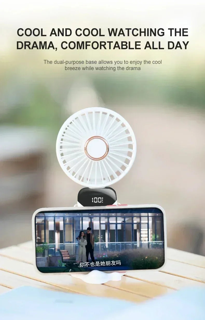 Rechargeable Neck Fan Mini Air Cooler