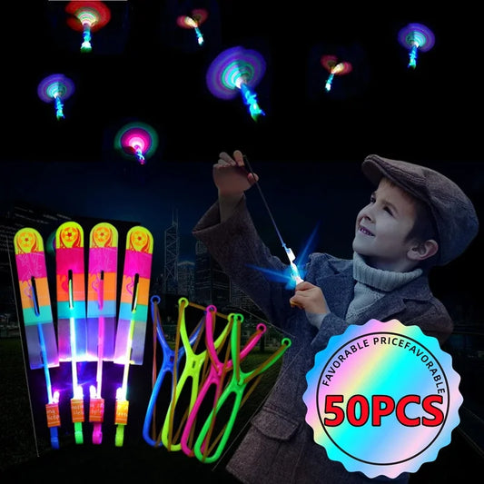 LED Rocket Helicopter Toys – Launch Light & Fun into the Sky!