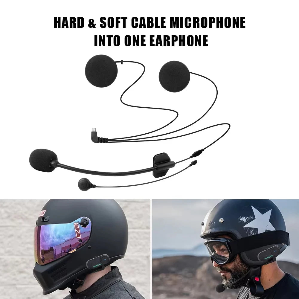 Freedconn Hard Earphone Set for Helmet Intercoms