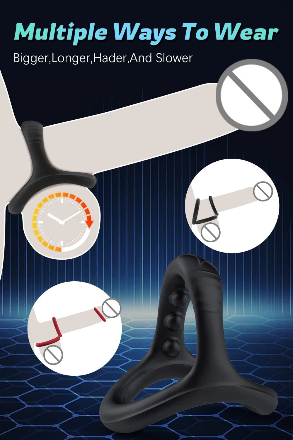 Ultra-Soft Silicone Cock Rings for Stronger Erections