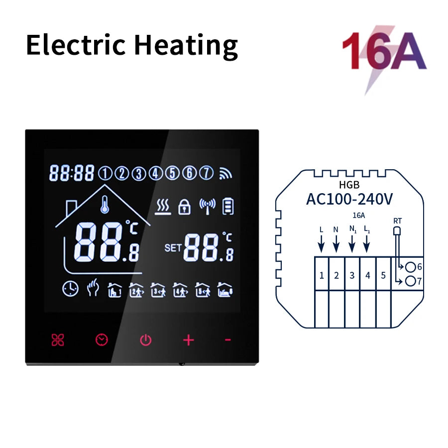 Tuya WiFi Smart Thermostat – Floor & Boiler Heating Control