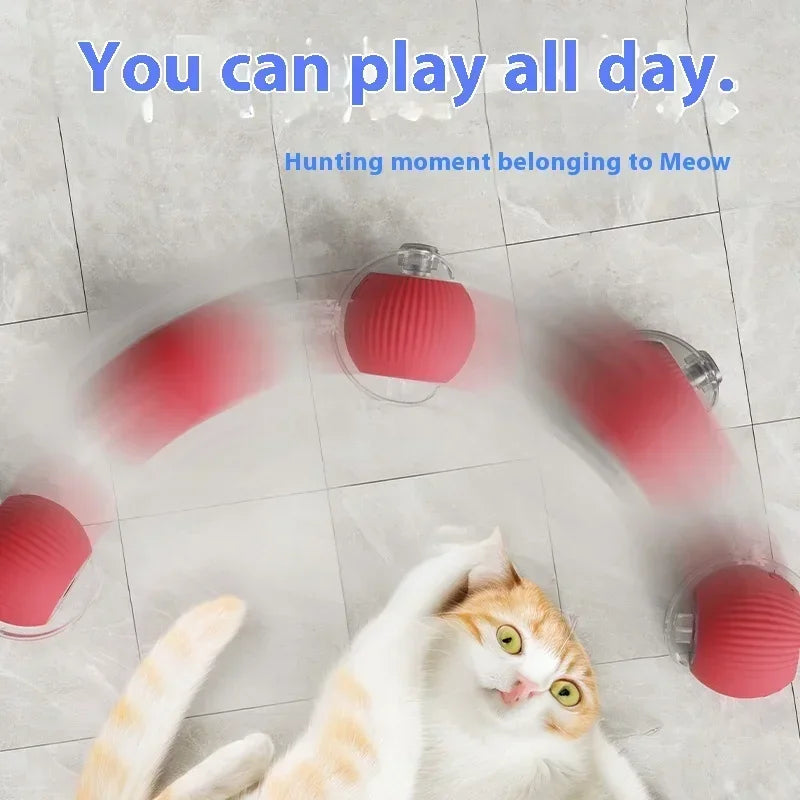 Smart Rolling Cat Toy Ball USB Rechargeable