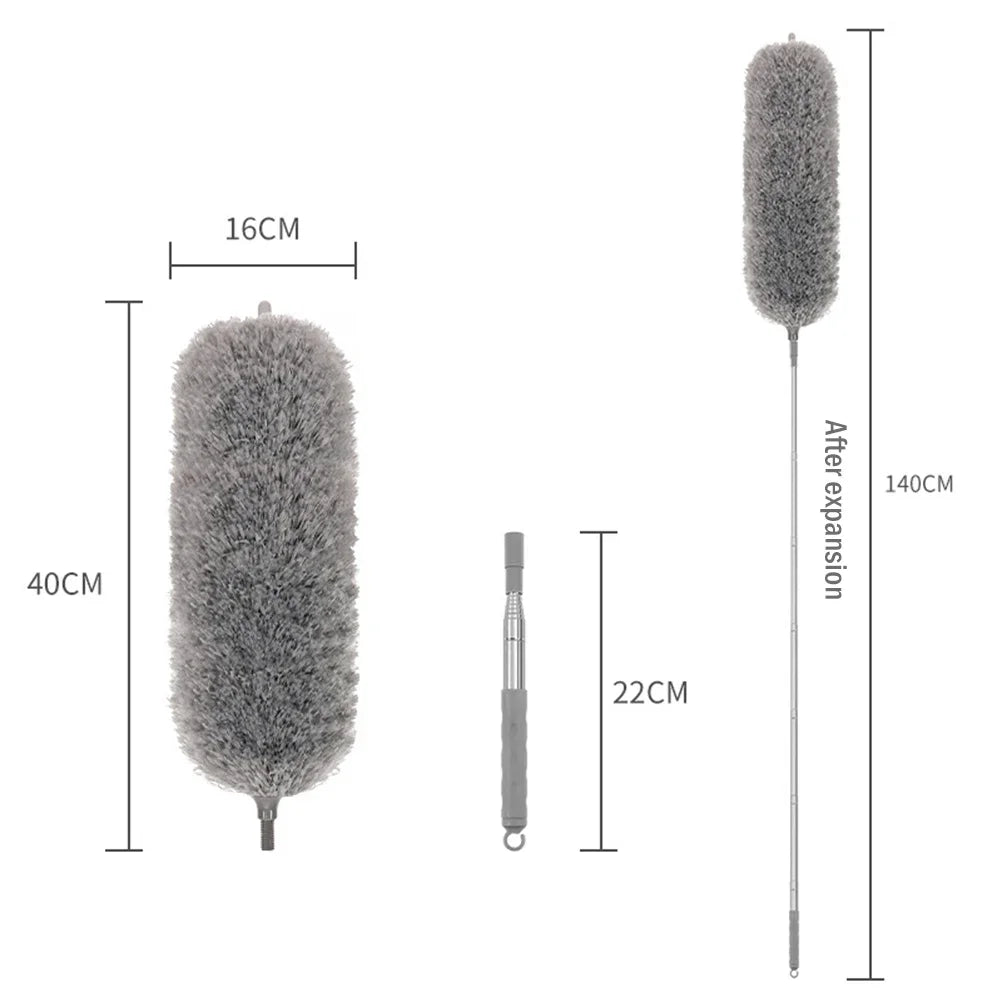 Extendable Microfiber Duster – Telescopic & Bendable Cleaning Brush