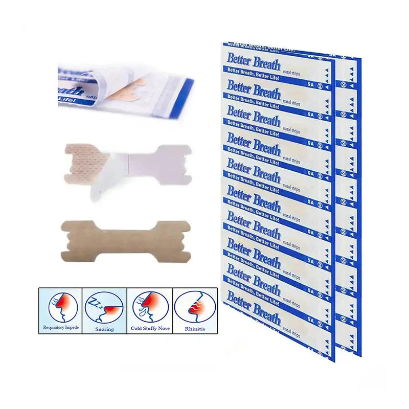 Breath-Improving Anti-Snore Nasal Strips Pack - Clickilix