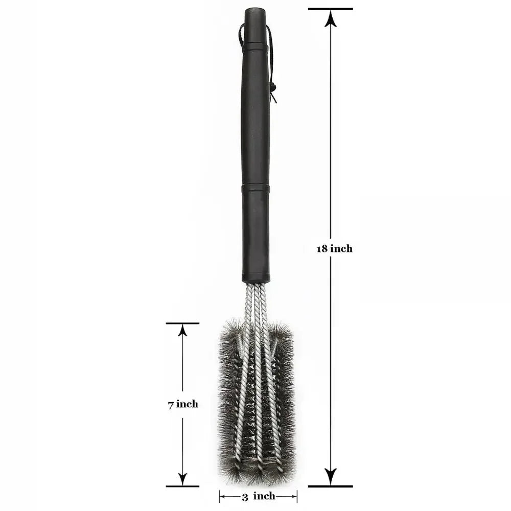 Stainless Steel BBQ Grill Brush – Tough on Grime, Gentle on Grills!