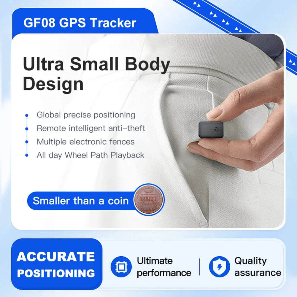 Secure your vehicle with GF08 Mini Magnetic GPS Tracker!